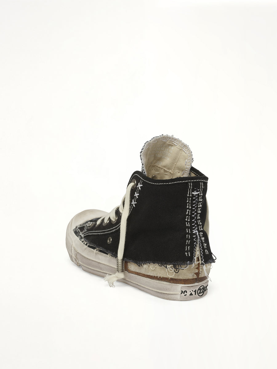 Loved to Death Sneaker in Black Back View | MAISON MARGIELA