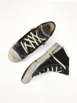 Loved to Death Sneaker in Black Top View | MAISON MARGIELA
