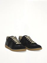 Replica Leather Sneaker in Blue Nights Front View | MAISON MARGIELA