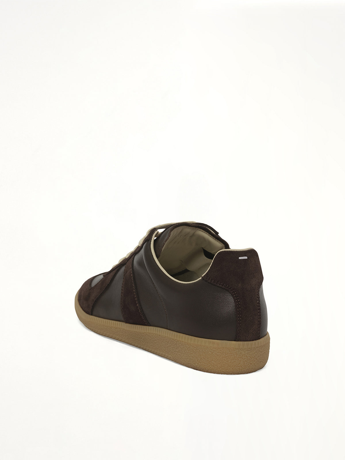 Replica Sneaker in Dark Brown Back View | MAISON MARGIELA