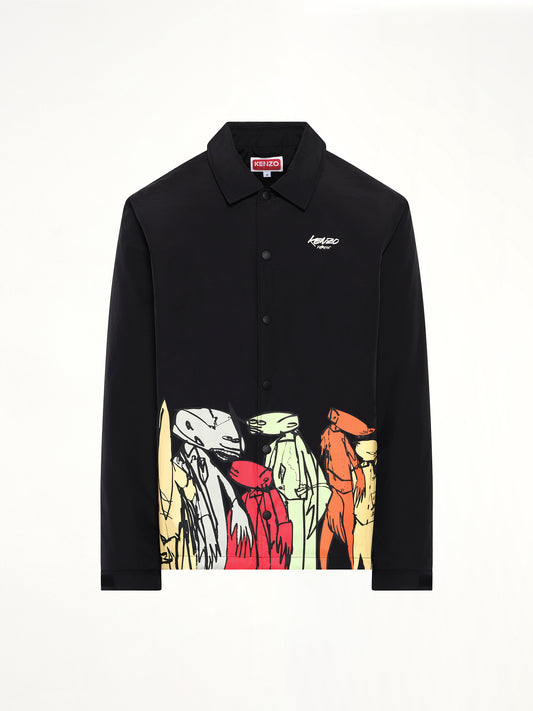 Kenzo x Futura 2000 Padded Coach Jacket in Black