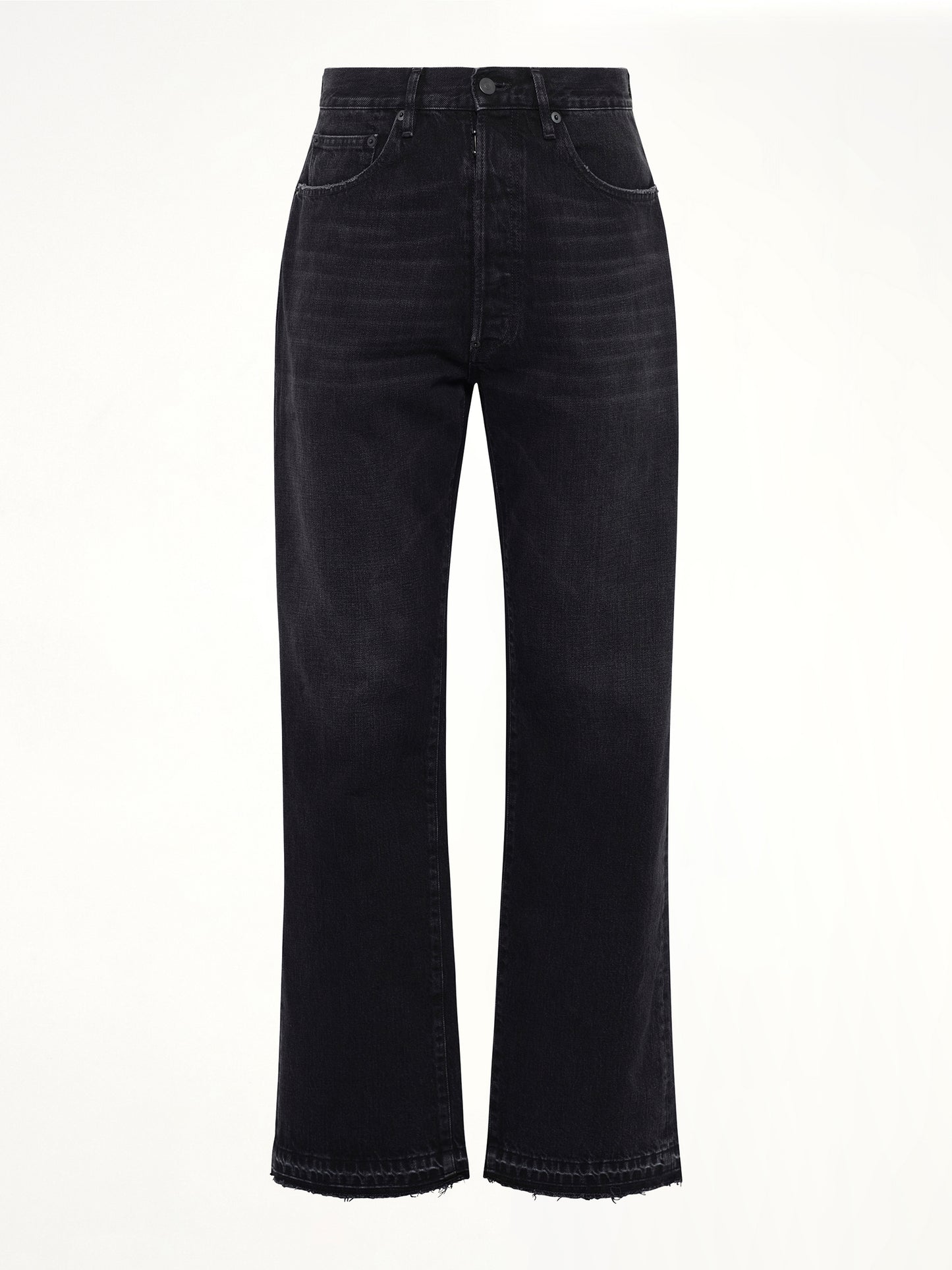 14 Oz Selvedge Denim Pants in Washed Black