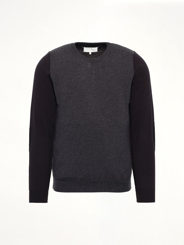 Two-Tone Sweater in Grey/Black