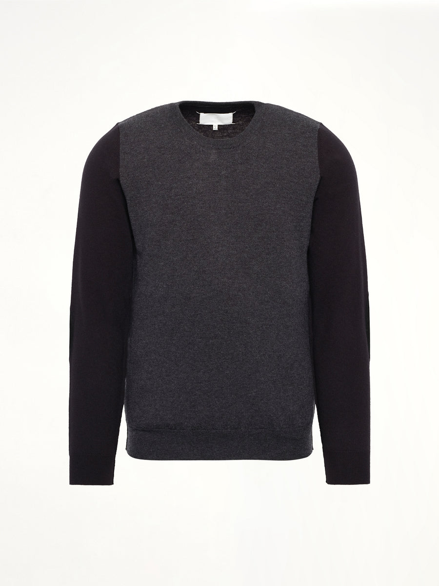 Two-Tone Sweater in Grey/Black