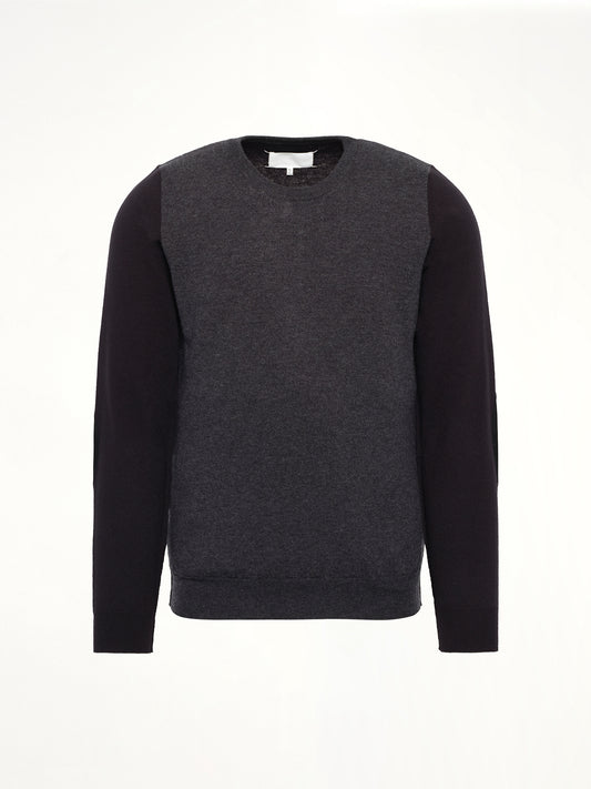 Two-Tone Sweater in Grey/Black