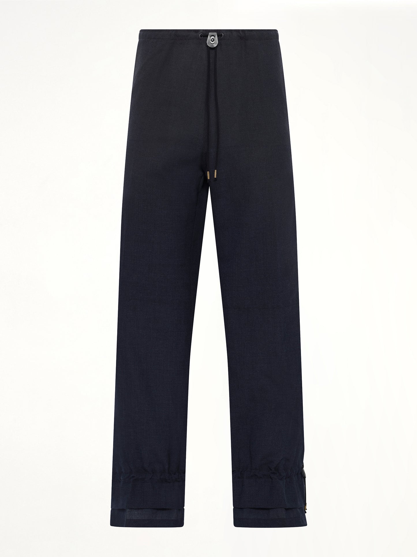 Wool Pants in Dark Blu