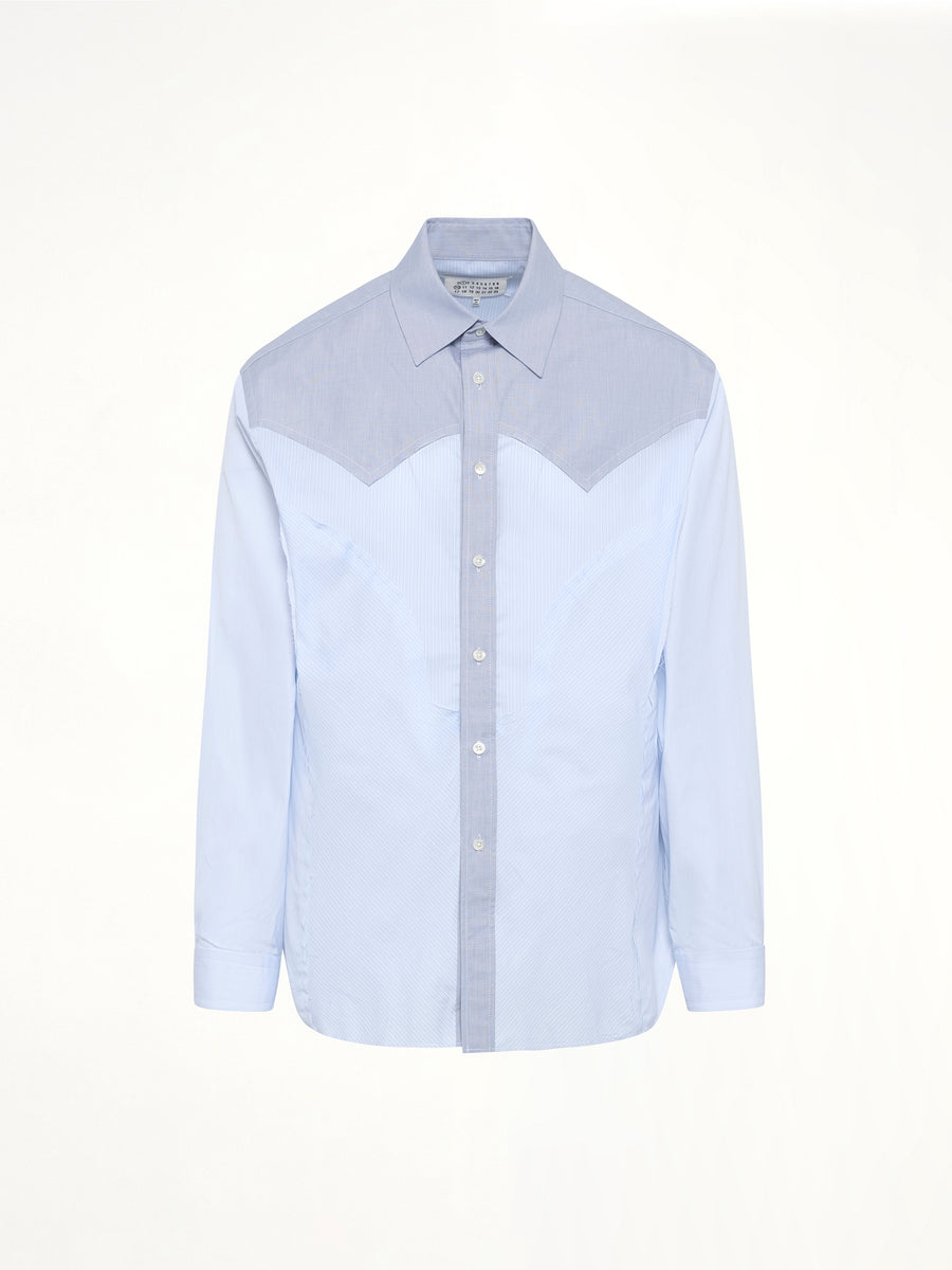 Classic Stripe Shirt in Azure