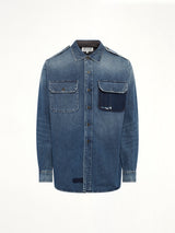 Long-sleeved Shirt in Vintage Medium Blue