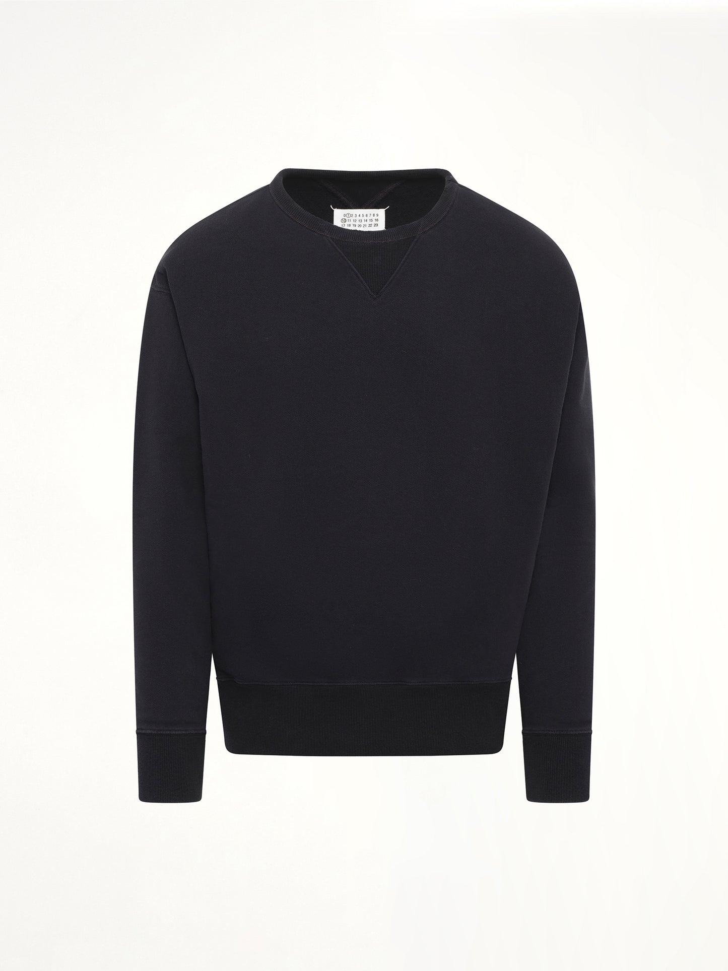 Cotton Fleece Sweatshirt in Black