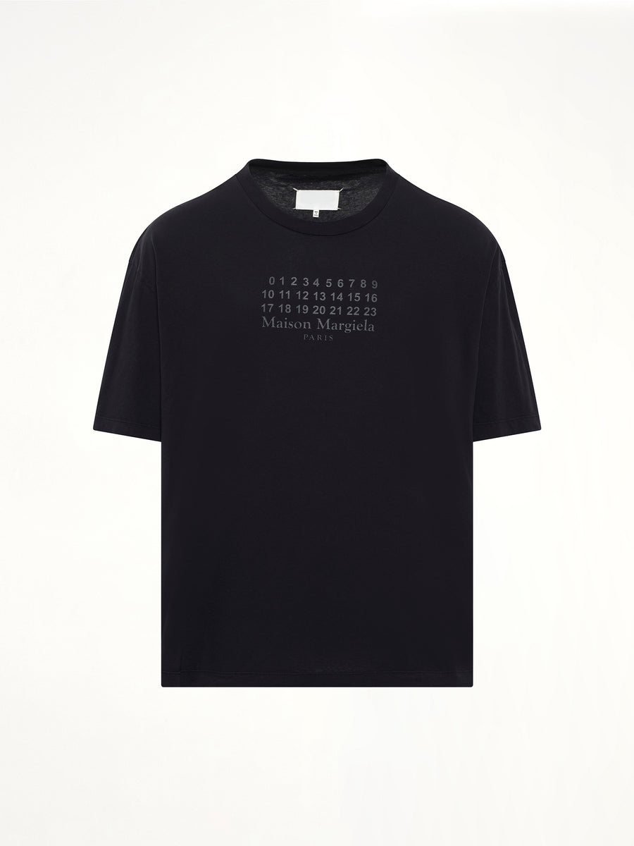 Maison Margiela Logo T-Shirt in Washed Black