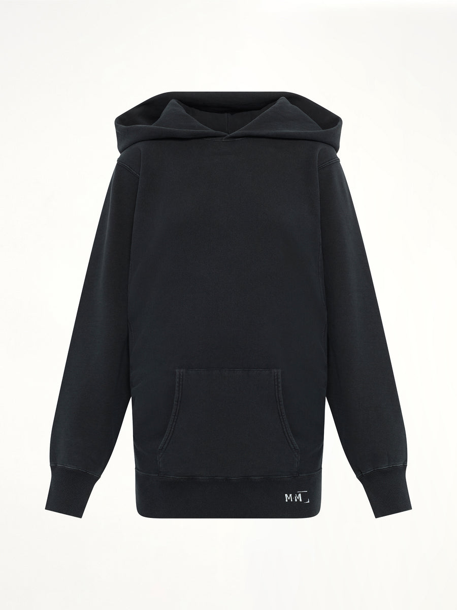 Organic Cotton Fleece Hoodie in Vintage Carbon