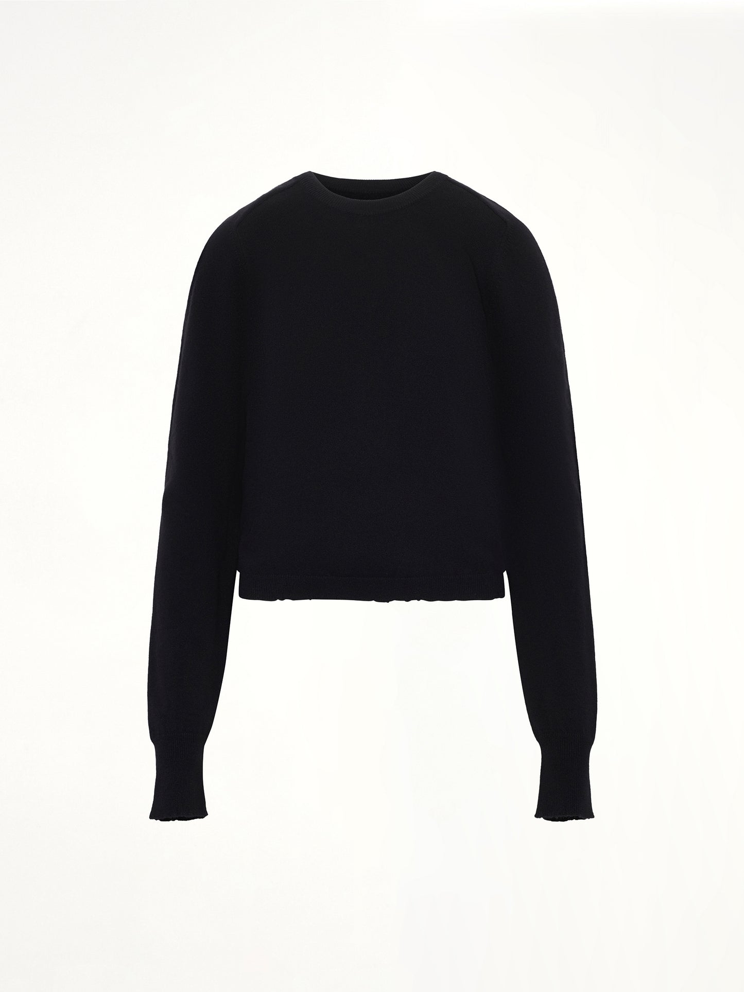 Gauge 14 Gathered Sweater in Black