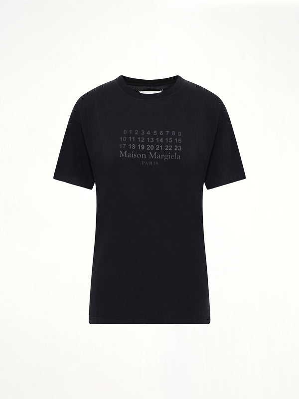 Maison Margiela水洗黑标语T恤