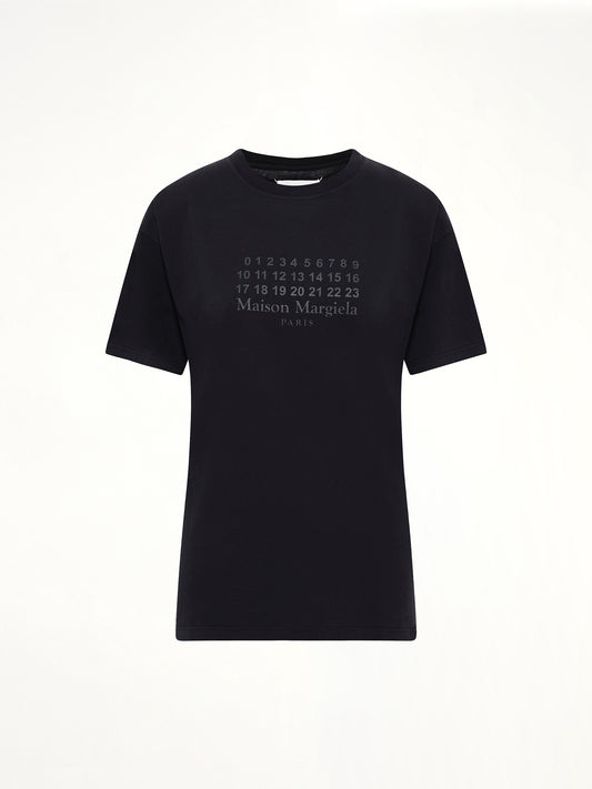 Maison Margiela Logo T-Shirt in Washed Black