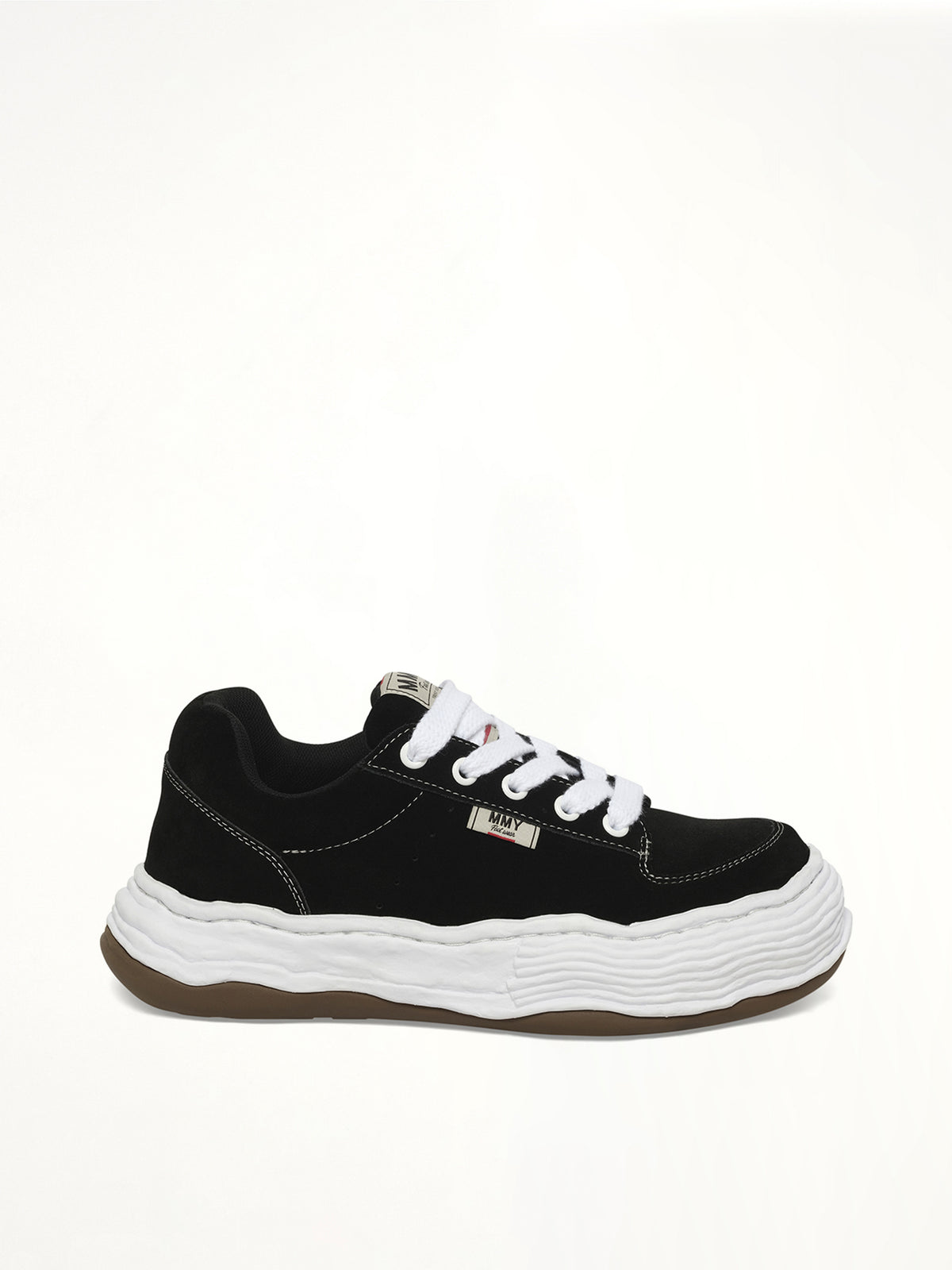 Oliver OG Low Sneaker in Black Side View | MAISON MIHARA YASUHIRO