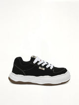 Oliver OG Low Sneaker in Black Side View | MAISON MIHARA YASUHIRO