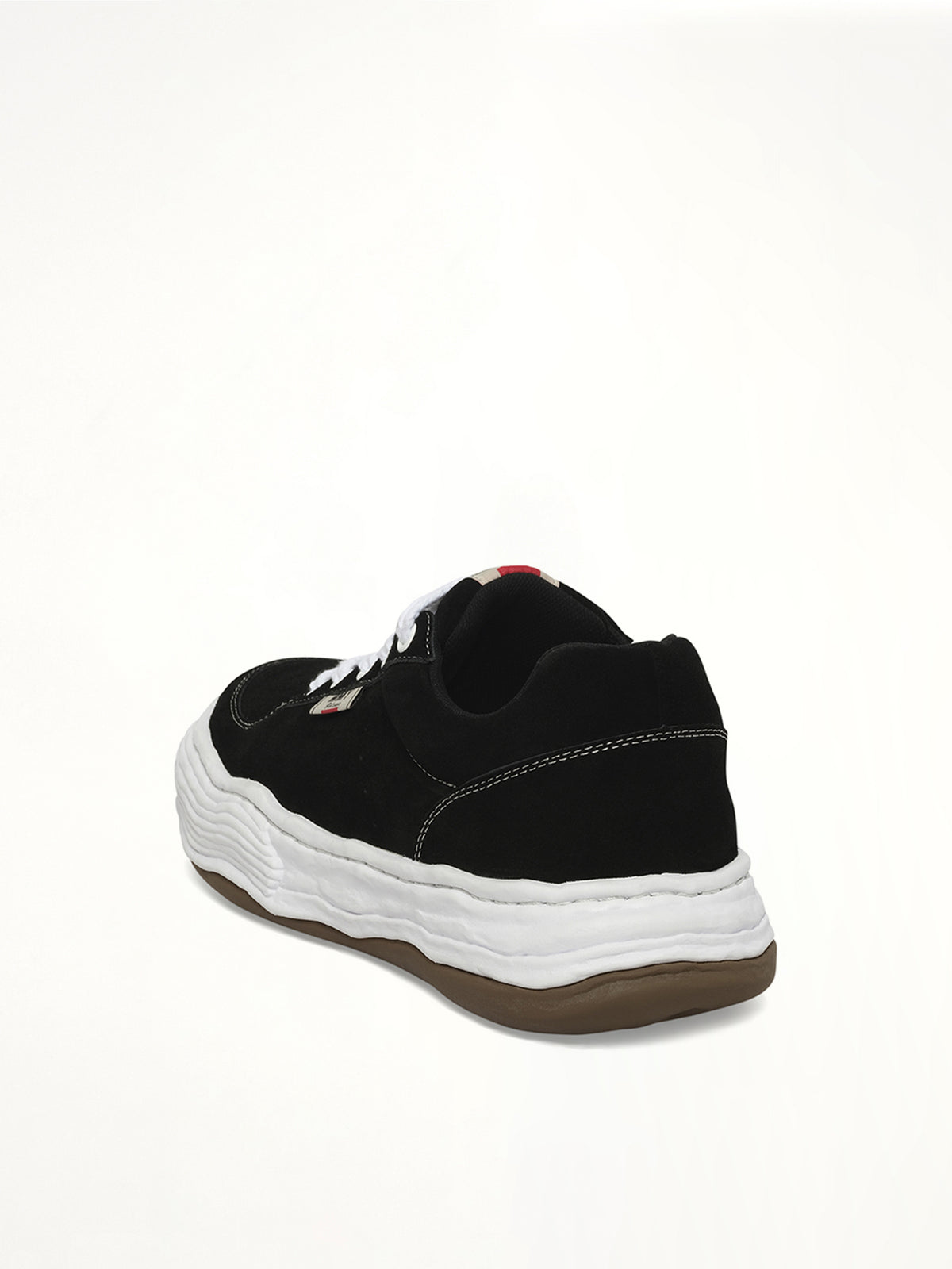 Oliver OG Low Sneaker in Black Back View | MAISON MIHARA YASUHIRO