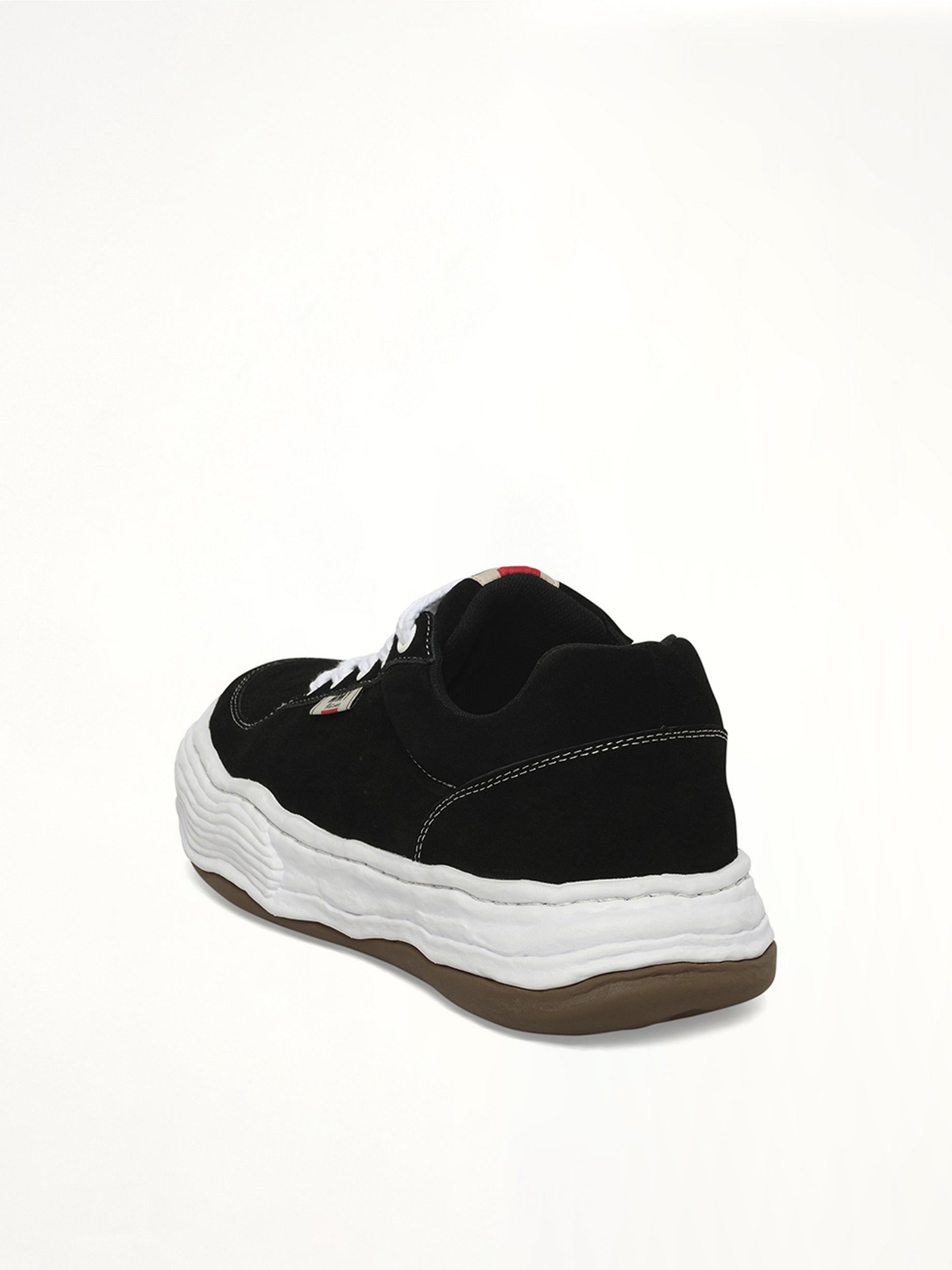 Oliver OG Low Sneaker in Black Back View | MAISON MIHARA YASUHIRO