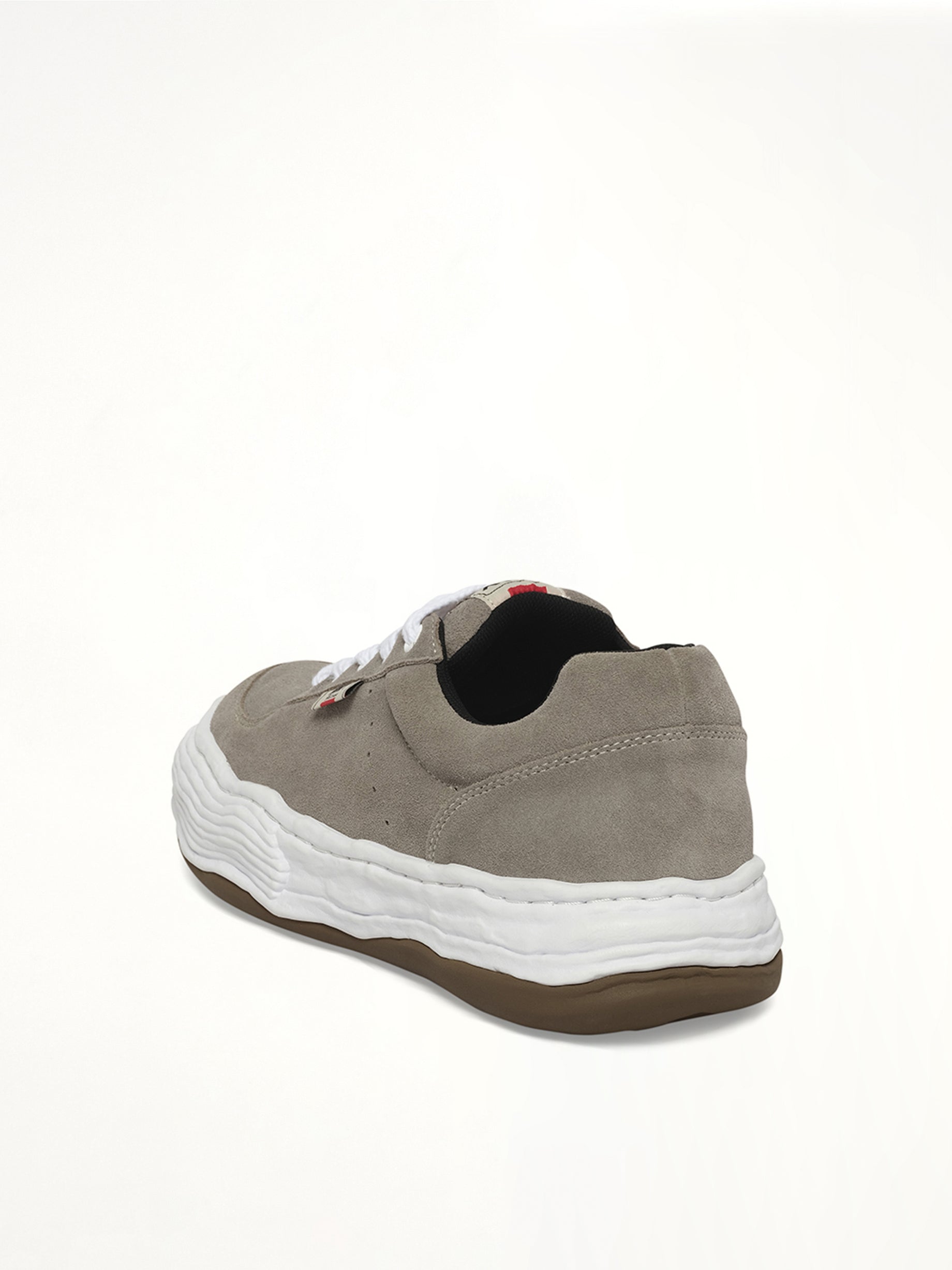 Oliver OG Low Sneaker in Gray Back View | MAISON MIHARA YASUHIRO