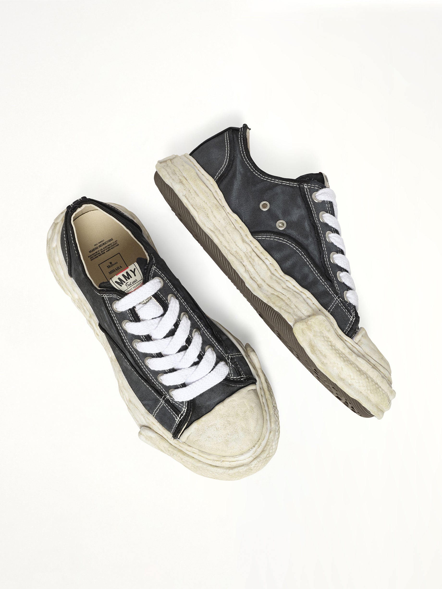 Peterson 23 OG Sneaker in Black Top View | MAISON MIHARA YASUHIRO