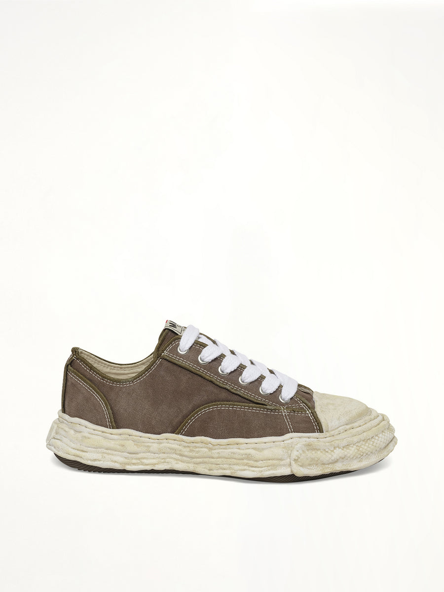 Peterson 23 OG Sneaker in Khaki Side View | MAISON MIHARA YASUHIRO