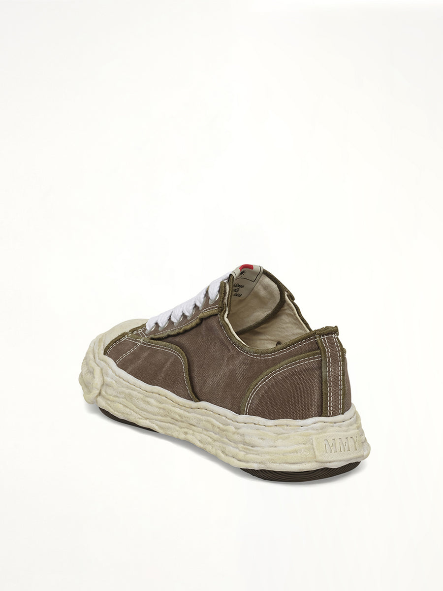 Peterson 23 OG Sneaker in Khaki Back View | MAISON MIHARA YASUHIRO