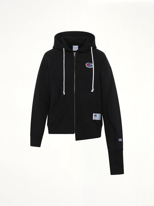 F/W 25 Undercover X Champion Zip Hoodie in Black