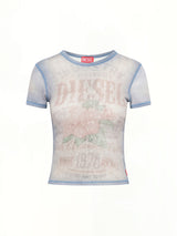 T-IANA T-Shirt in White/Blue