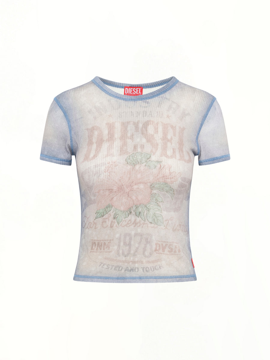T-IANA T-Shirt in White/Blue