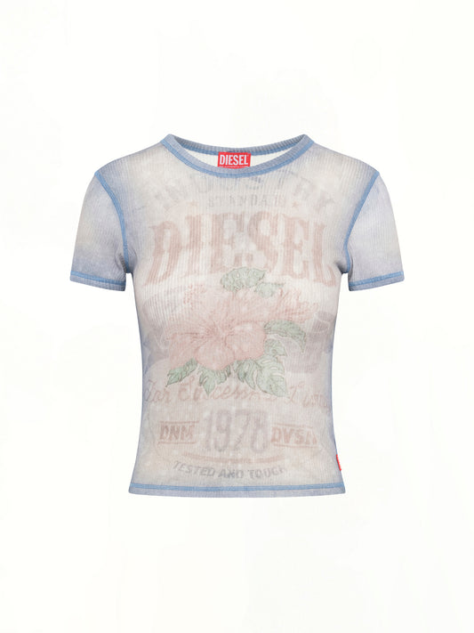 T-IANA T-Shirt in White/Blue