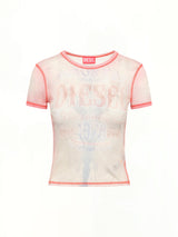 T-IANA T-Shirt in White/Red