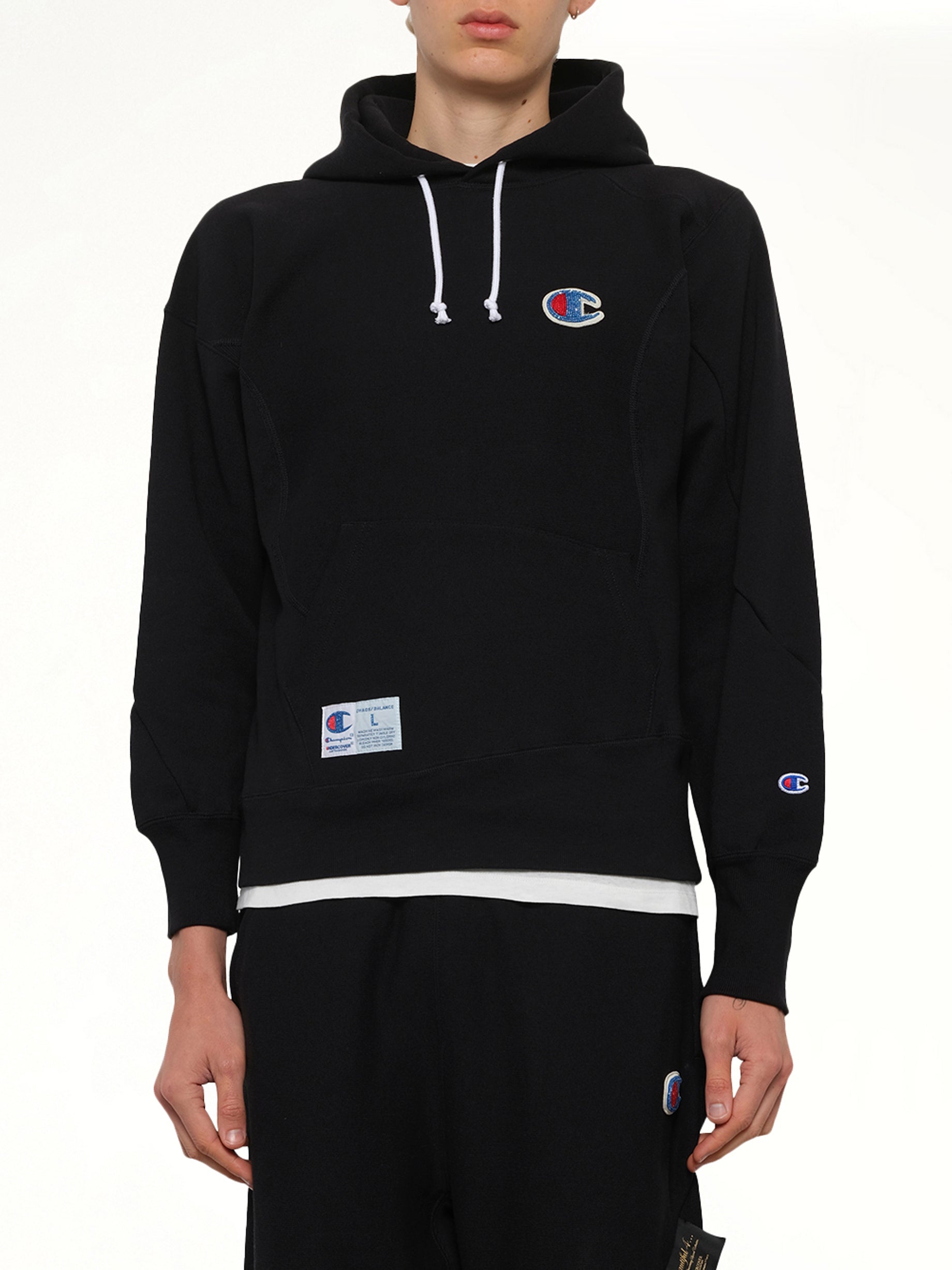 Undercover X Champion Hoodie in Black