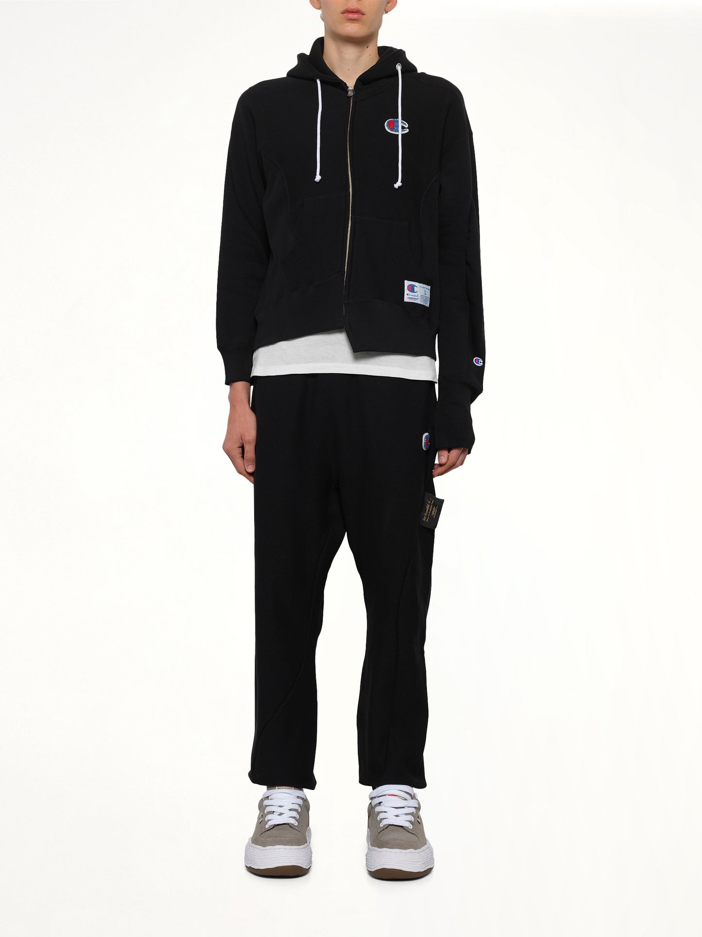 F/W 25 Undercover X Champion Zip Hoodie in Black