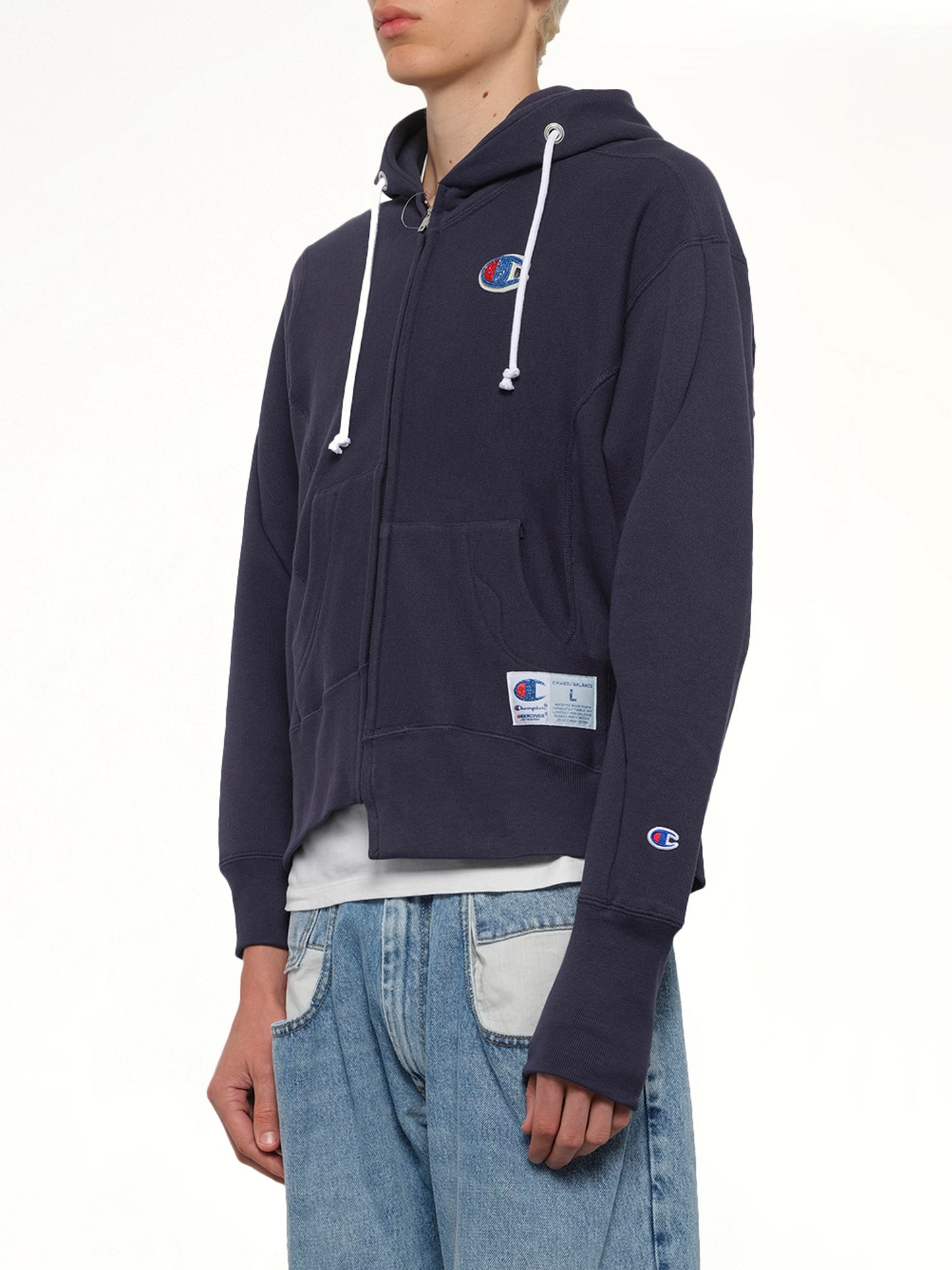 Undercover X Champion Zip Hoodie in Navy