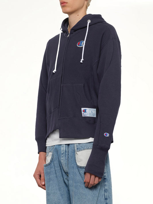 Undercover X Champion Zip Hoodie in Navy