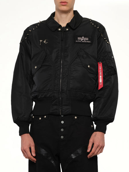 THUG CLUB - TC x Alpha Industries ボンバージャケット ブラック — MARAIS
