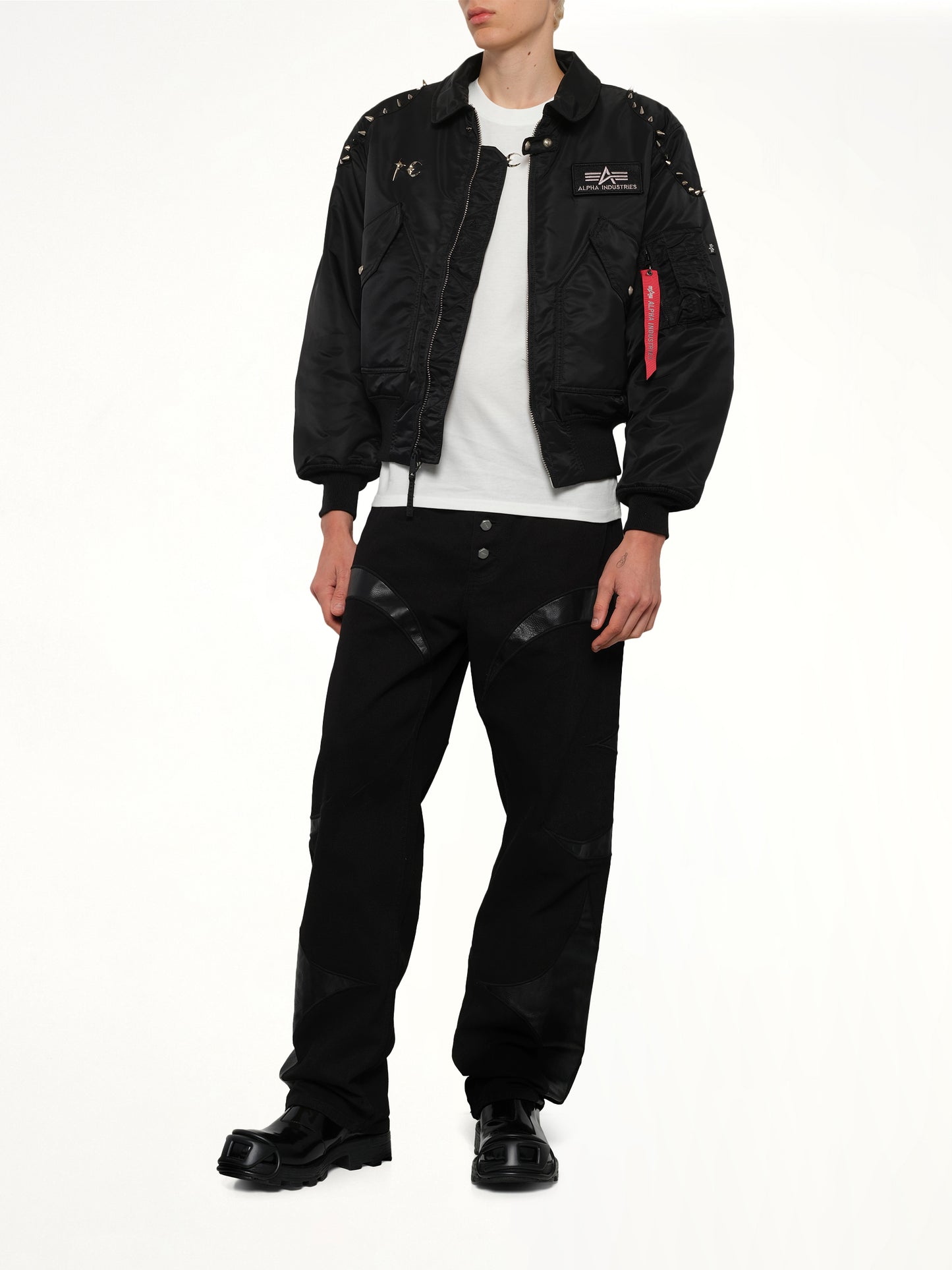 TC x Alpha Industries Bomber Jacket (Spike Ver) in Black