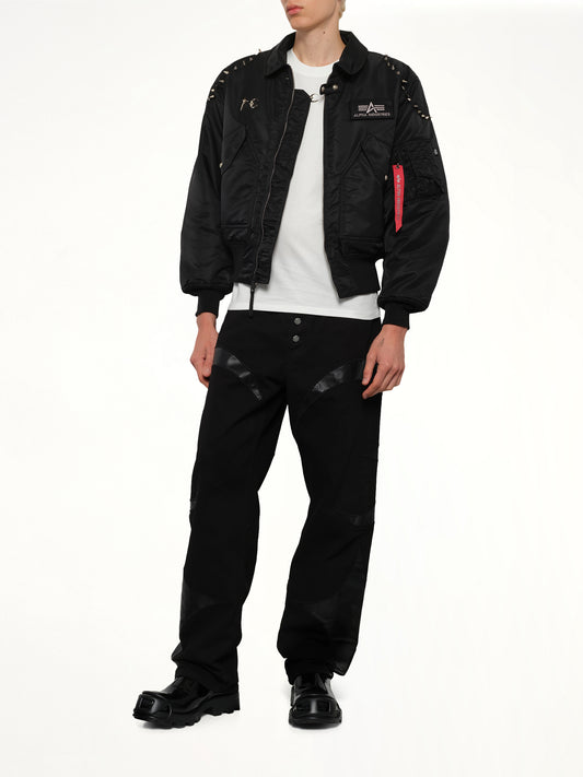 TC x Alpha Industries Bomber Jacket (Spike Ver) in Black