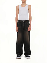Light Wide Jeans in Black
