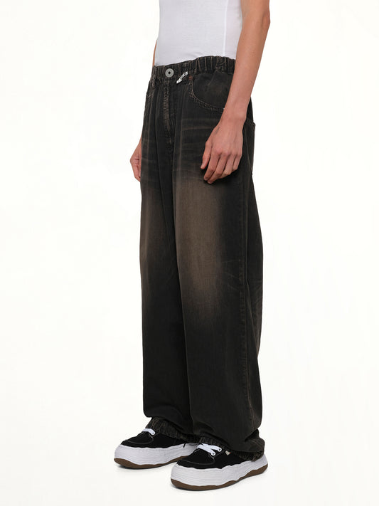 Light Wide Jeans in Black