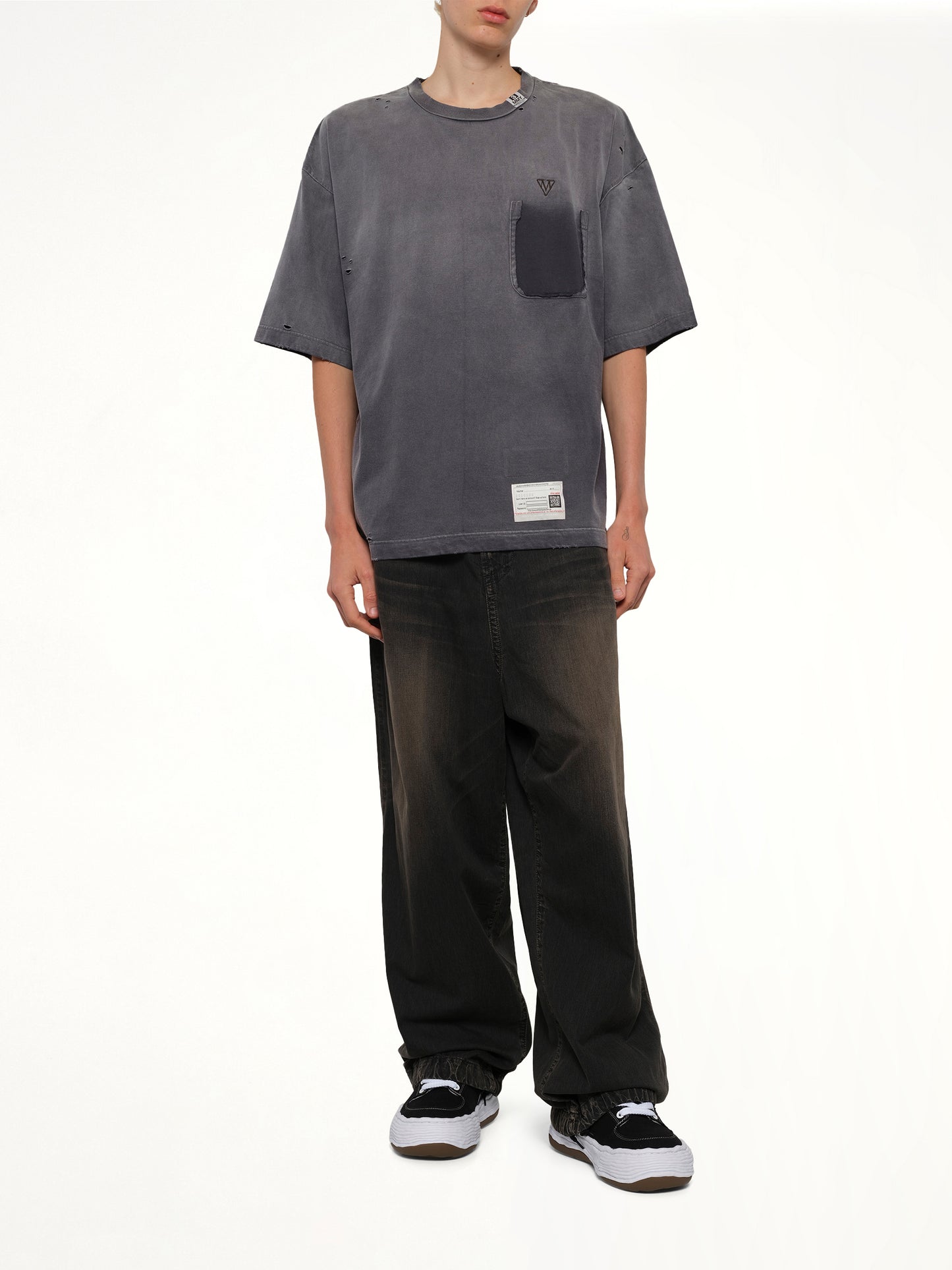 Light Wide Jeans in Black