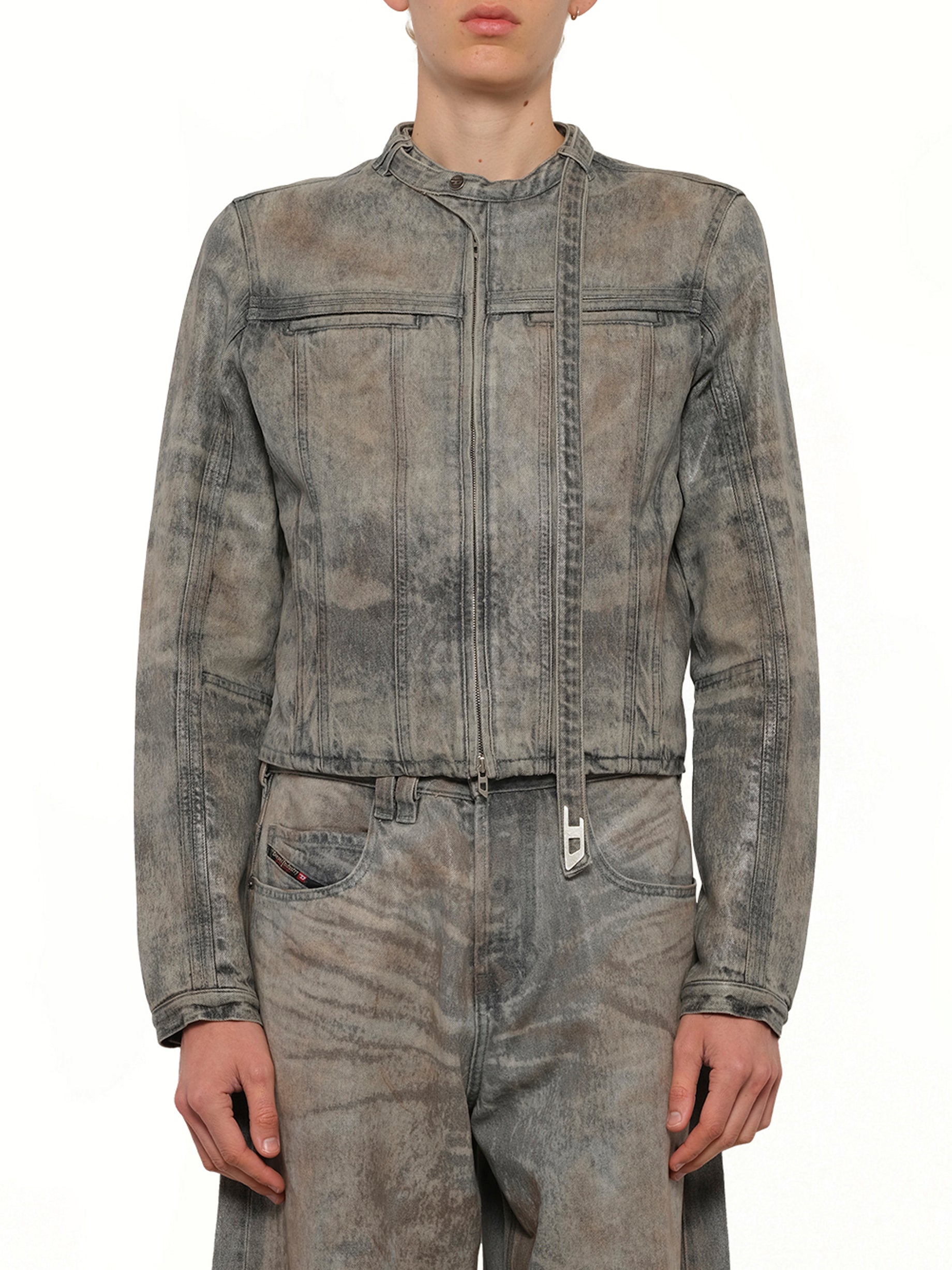 D-VULMAR-FSI Denim Jacket in Dirty Wash
