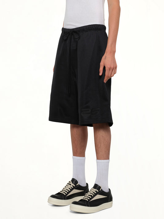 Relaxed Sweatshort in Vintage Black
