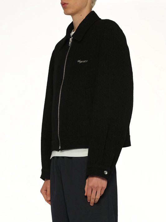 Wool Blouson in Black