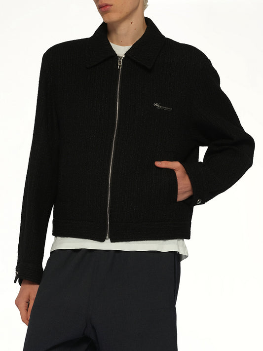 Wool Blouson in Black