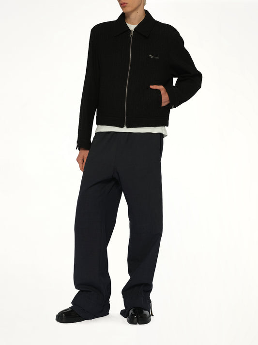 Wool Blouson in Black
