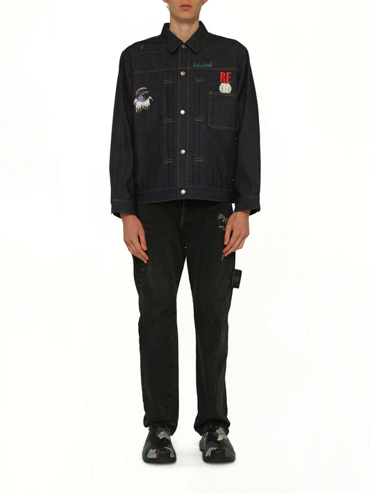 Mind Parasite Denim Jacket in Indigo