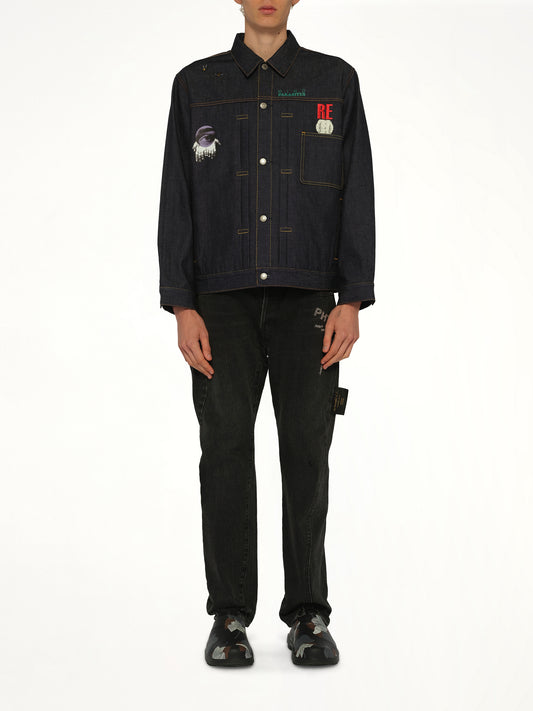 Mind Parasite Denim Jacket in Indigo