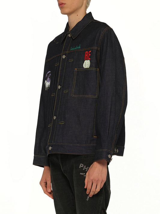 Mind Parasite Denim Jacket in Indigo