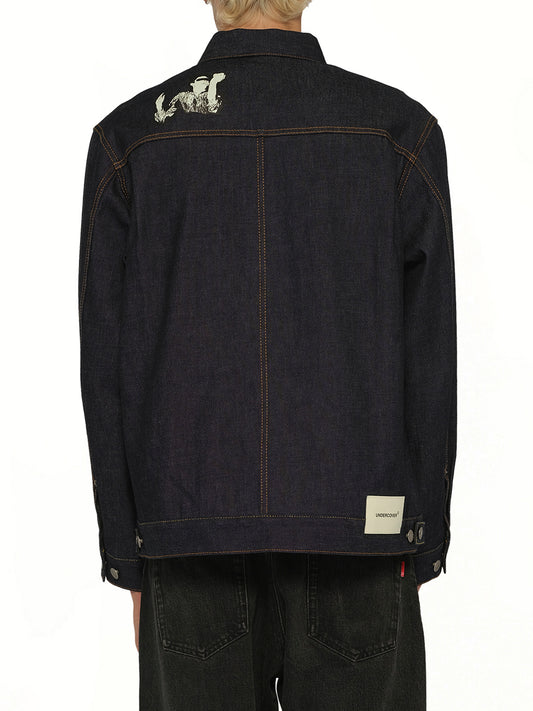 Mind Parasite Denim Jacket in Indigo